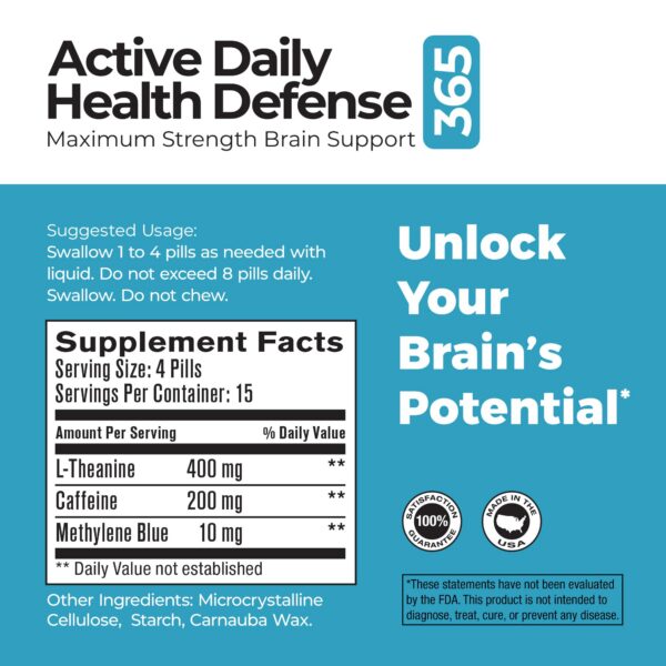 Best 365 Labs Suplemento para Enfoque y Memoria