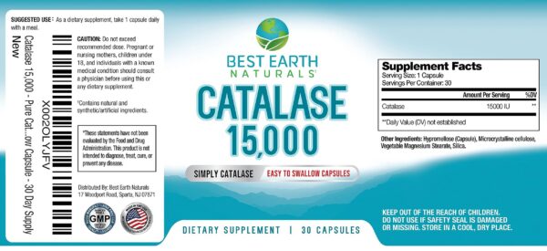 Frasco catalase 15000