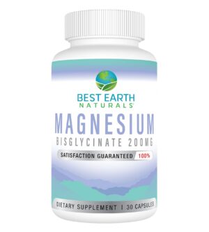 Envase de Best Earth Naturals Magnesio Bisglicinato 200 mg