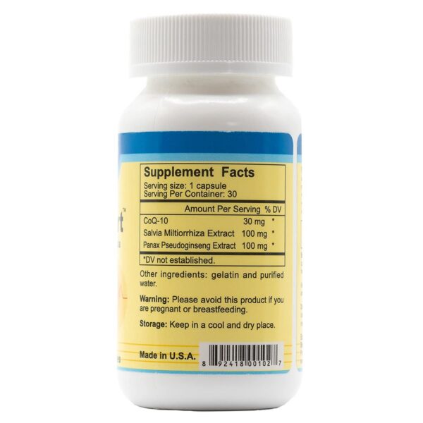 Etiqueta frontal de Best in Nature VigorHeart CoQ10