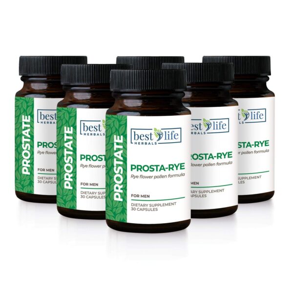 Suplemento natural Best Life Herbals Prosta-Rye para próstata