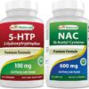 Best Naturals 5-HTP NAC botella frontal