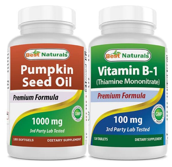 Frasco de Best Naturals Aceite de Semilla de Calabaza 1000 mg