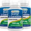 Version 1.0.0 Frontal de la botella Best Naturals Acetil L-Carnitina 1000 mg