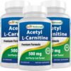 Best Naturals acetil-l-carnitina frasco frontal