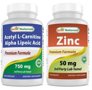 Imagen frontal de Best Naturals acetil-l-carnitina y alfa-lipoico