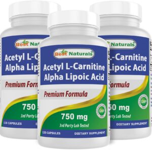 Best Naturals acetil L-Carnitine etiqueta frontal
