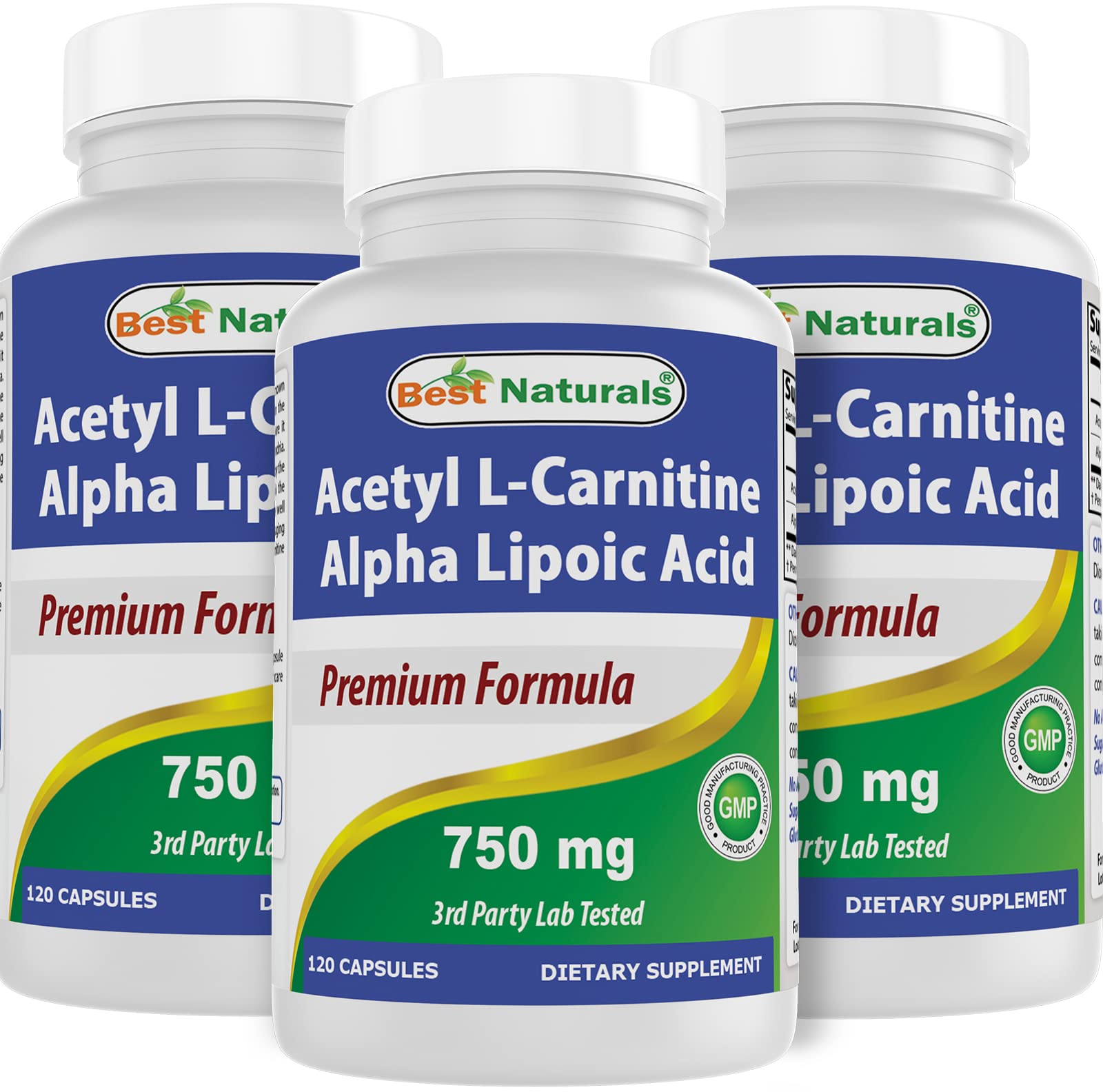 Acetyl L-Carnitine and Alpha Lipoic, 750 mg