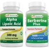 Cápsula de ácido alfa-lipoico 300 mg y berberina 1000 mg
