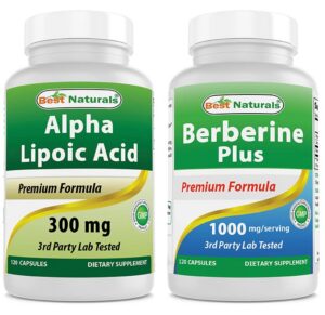 Cápsula de ácido alfa-lipoico 300 mg y berberina 1000 mg