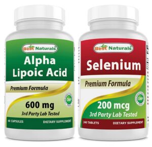 Frasco frontal de Best Naturals Ácido Alfa-Lipoico