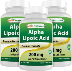 Frasco Best Naturals Alpha Lipoic Acid 200 mg