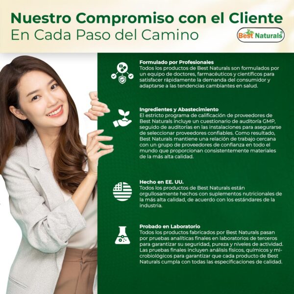 Empaque frontal de Best Naturals