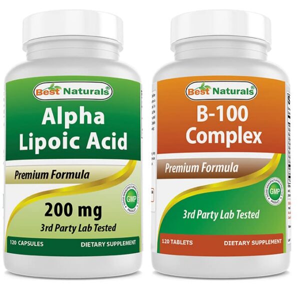 Frente del producto Best Naturals Alpha Lipoic Acid 200 mg