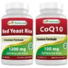 Best Naturals arroz de levadura roja y CoQ10 suplemento