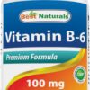 Frasco Best Naturals Vitamina B6 frontal