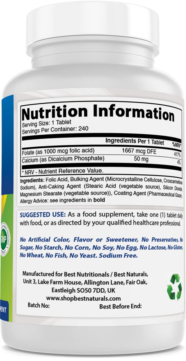 Frasco con sello GMP y FDA