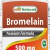 Frasco de bromelina Best Naturals frontal