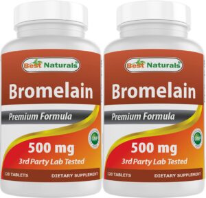 Version 1.0.0 Best Naturals Bromelina etiqueta frontal