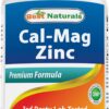 Frente de etiqueta CAL MAG ZINC Best Naturals