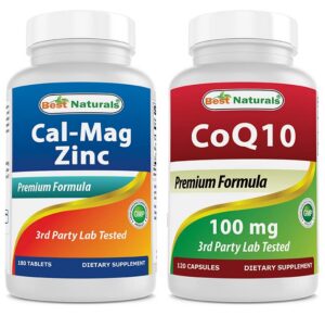 Frasco Best Naturals CAL MAG ZINC COQ10 100 mg