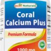 Frente de la botella Best Naturals Calcio de Coral Plus 1000 mg