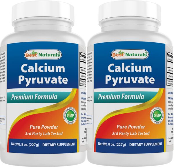 Frascos de calcio piruvato en polvo 8 oz pack 2