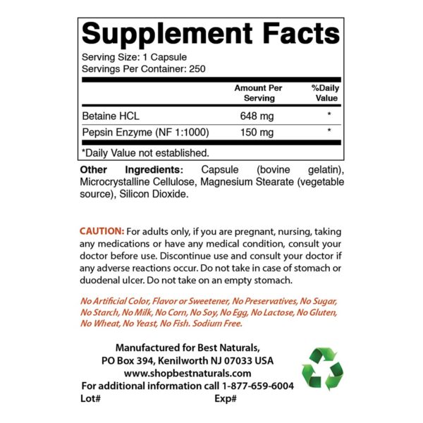 Best Naturals Carbonato de calcio polvo - frasco