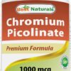 Tabletas de cromo picolinato 1000 mcg