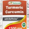Best Naturals cúrcuma cápsulas vegetales suplemento antioxidante