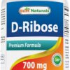 Version 1.0.0 Best Naturals D-Ribosa 700 mg frasco 180 cápsulas