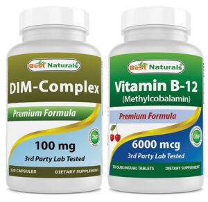 Frasco Best Naturals DIM y B12