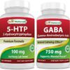 Frente de la etiqueta Best Naturals 5-HTP/GABA