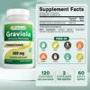 Etiqueta frontal de Graviola 600 mg