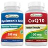 Best Naturals Hyaluronic Acid 200 mg COQ10 frasco