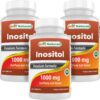 Best Naturals Inositol 1000mg 120 tabletas botella