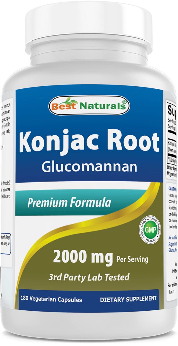 Frasco de Best Naturals Konjac Root 2000mg