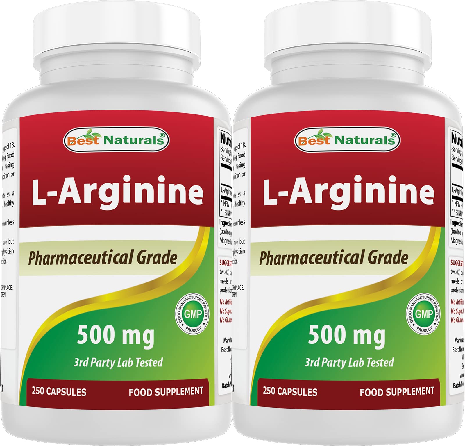 L-Arginine, 500 mg