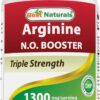 Frasco de Best Naturals L-Arginina NO Booster 1300 mg