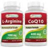 Frente de la botella Best Naturals L-Arginina CoQ10