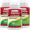 Version 1.0.0 Frasco frontal de Best Naturals L-Arginine NO Booster 1300 mg