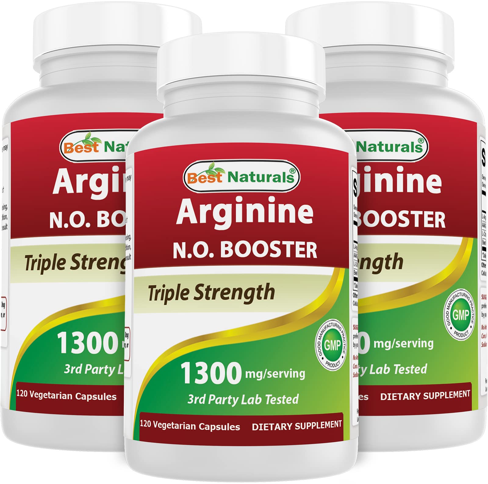 L-Arginine NO Booster, 1300 mg