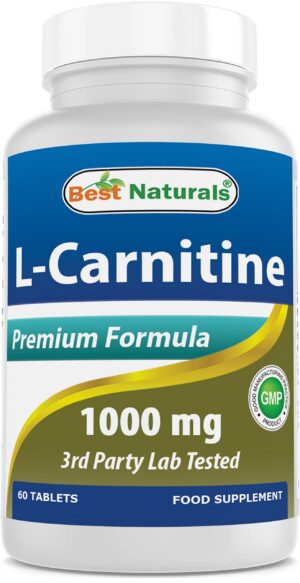 Version 1.0.0 Frente de la botella Best Naturals L-Carnitina 1000 mg