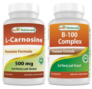 Best Naturals L-Carnosina 500 mg botella frontal