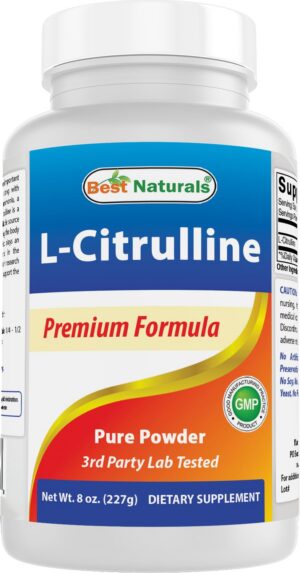 Best Naturals L-Citrulline polvo etiqueta frontal