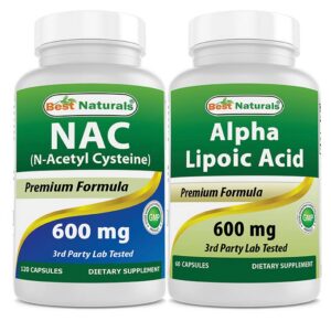 Etiqueta frontal de NAC y Ácido Alfa Lipoico