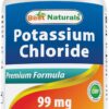 Botella de tabletas Best Naturals Potassium Chloride 99 mg
