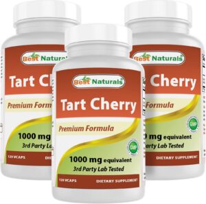 Frasco de Best Naturals Tart Cherry Extract 1000 mg