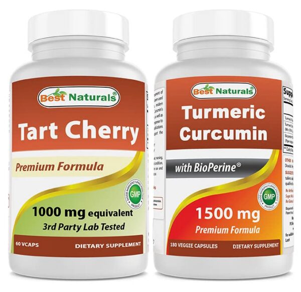 Frente de frasco Best Naturals Tart Cherry Turmeric