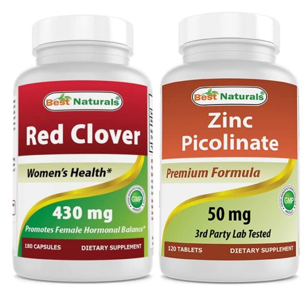 Frasco de Best Naturals Trébol Rojo 430 mg